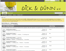 Tablet Screenshot of onlinegruppe.dick-und-duenn-berlin.de
